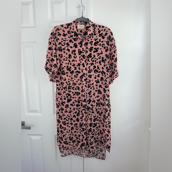 Maeve By Anthropologie Rita Printed Tunic Blouse Leopard Print Size Small - Picture 15 of 16